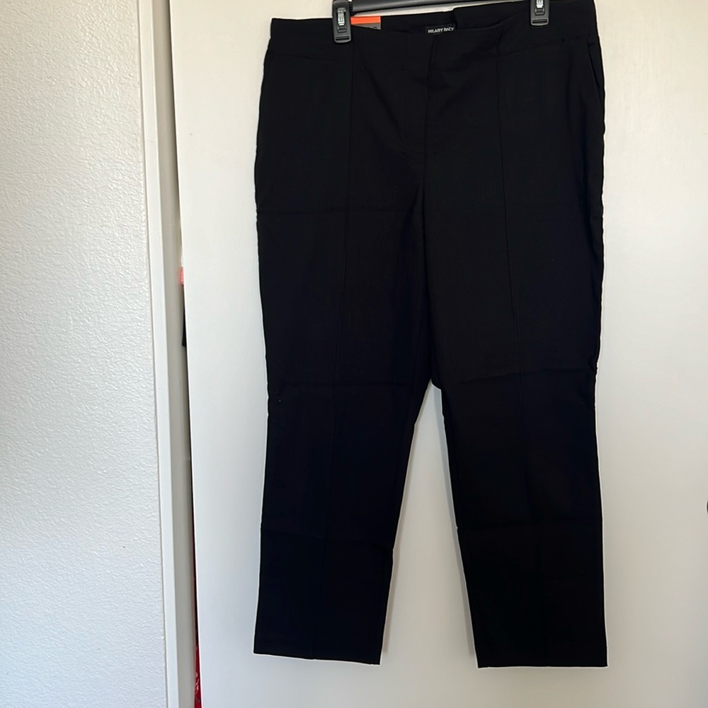 New Hilary Radley Navy Women's Pants pullover size XXL BLACK STRETCH